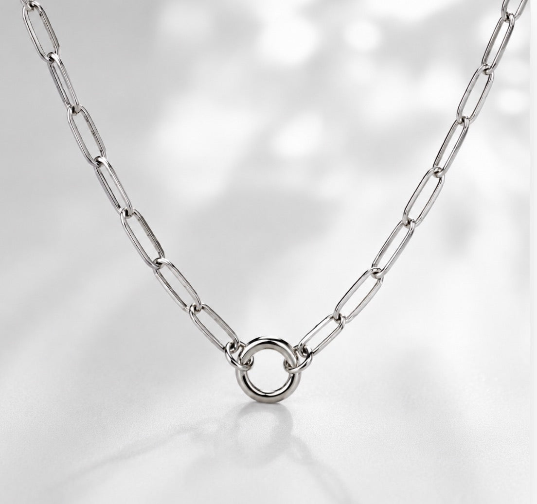 Interlock Halo Necklace