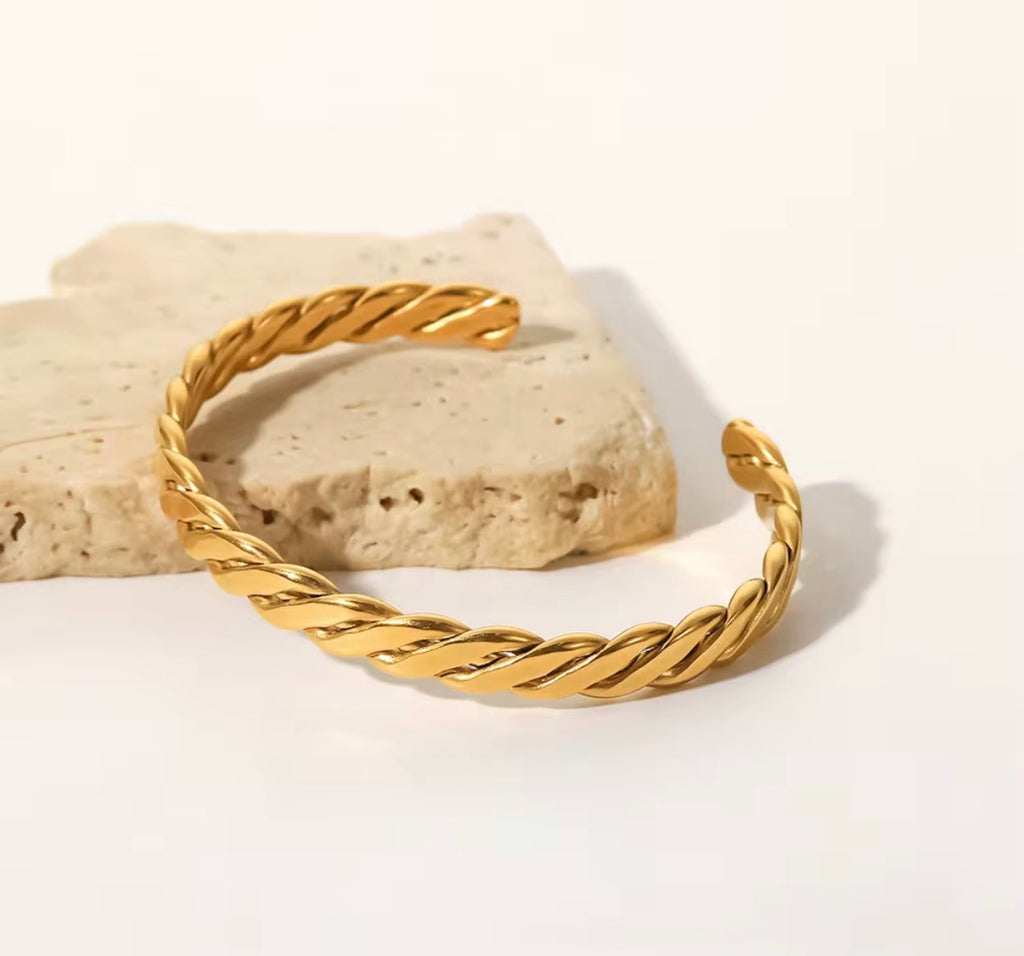 Golden Current Cuff