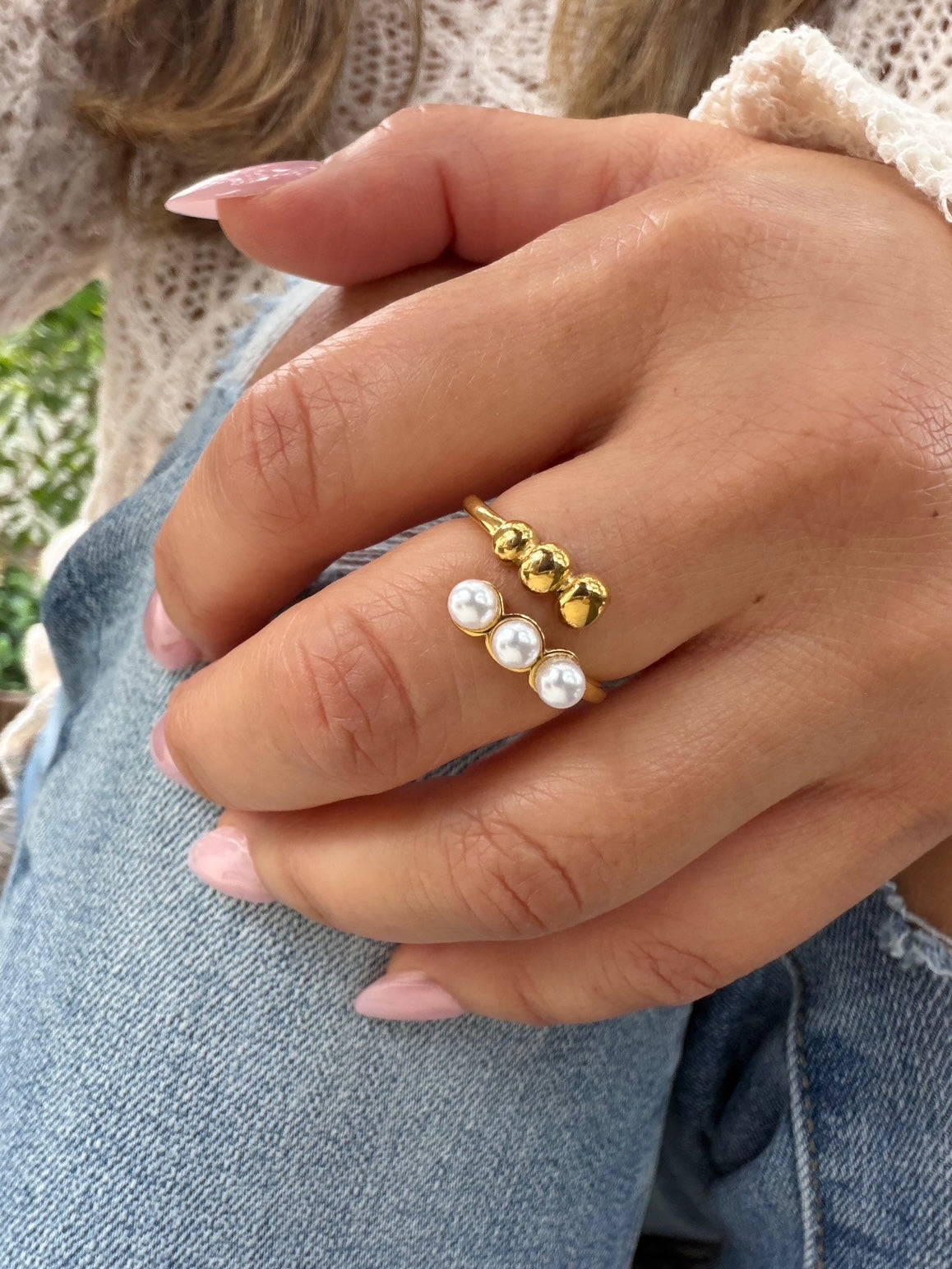 Lover Girl Pearl Ring