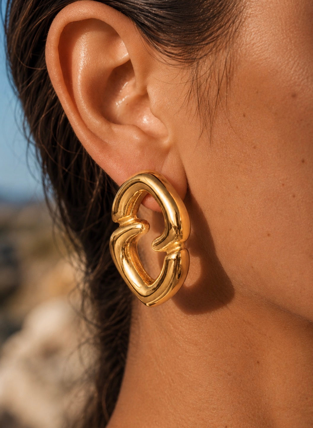 Love Letter Earrings~Gold