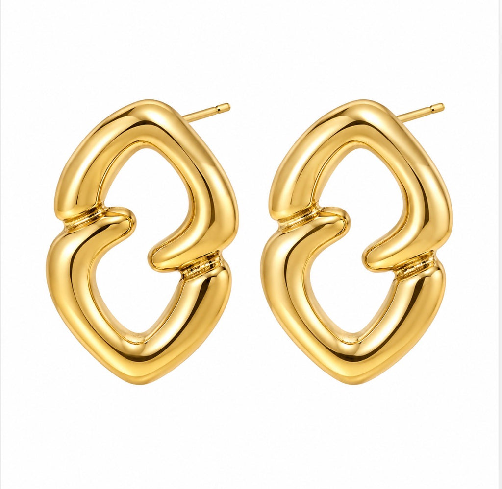 Love Letter Earrings~Gold