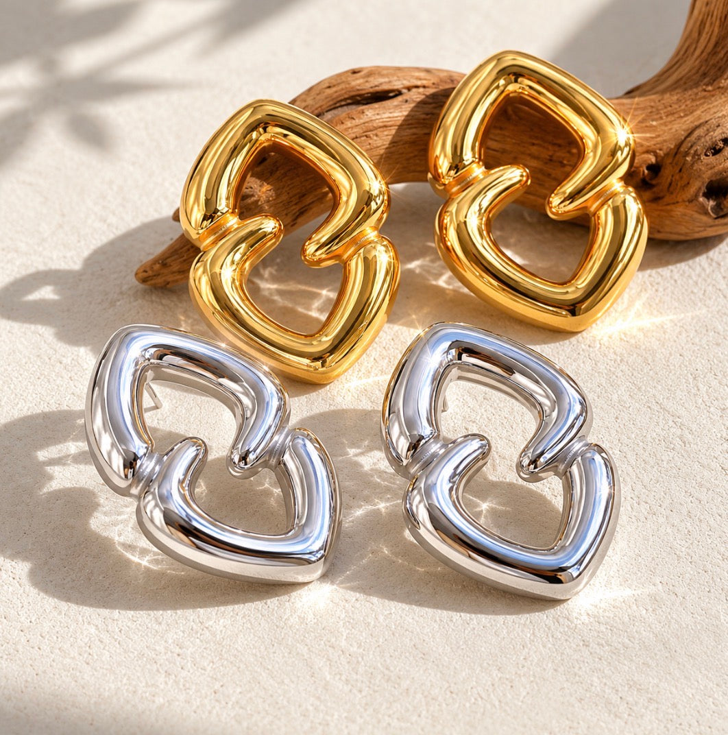 Love Letter Earrings ~Silver