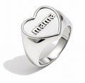 Mama Heart Silver Ring