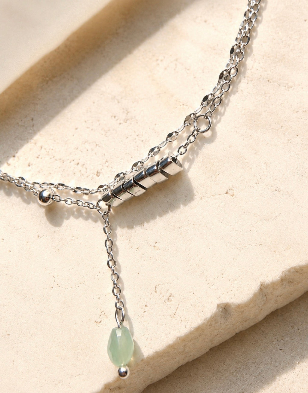 Mint To Be Silver Anklet