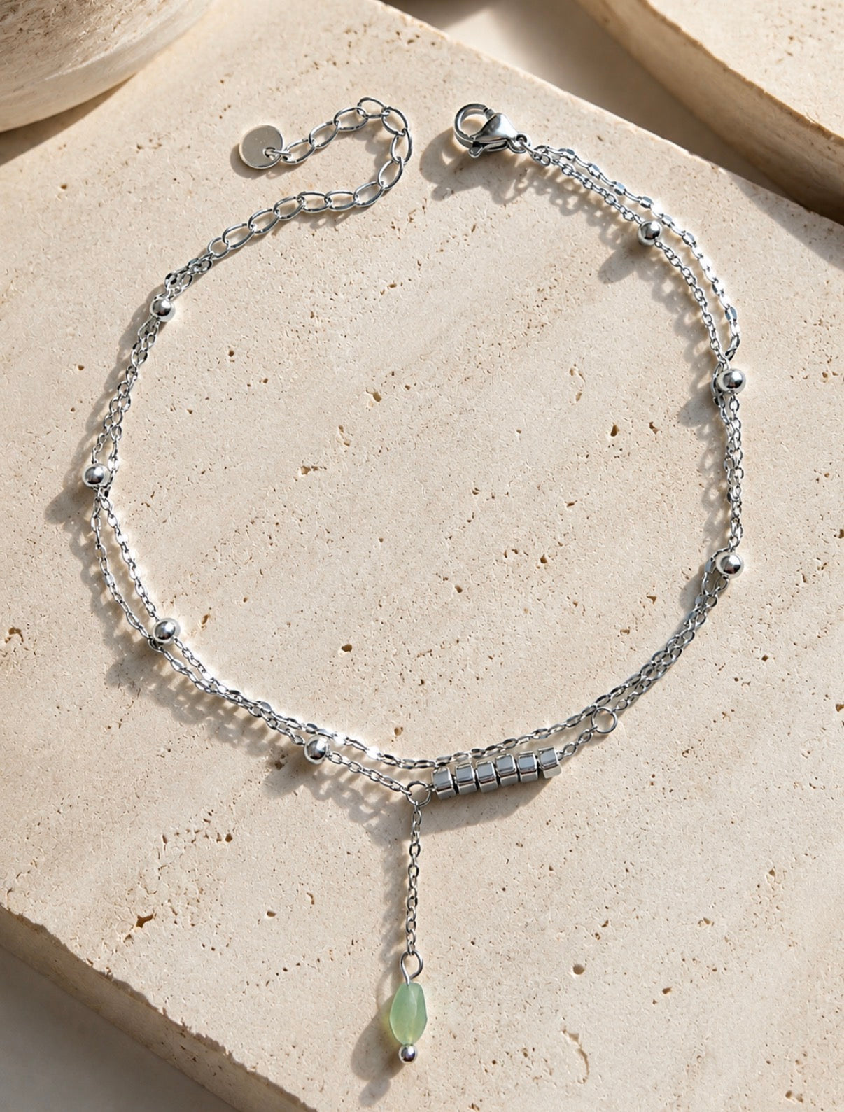Mint To Be Silver Anklet