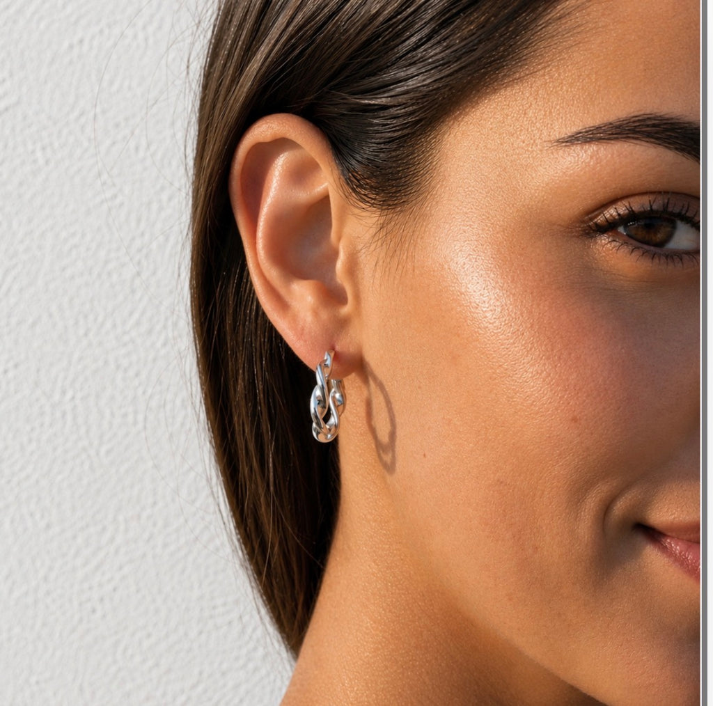 Monaco Silver Earrings