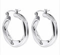 Moonlit Twist Hoops