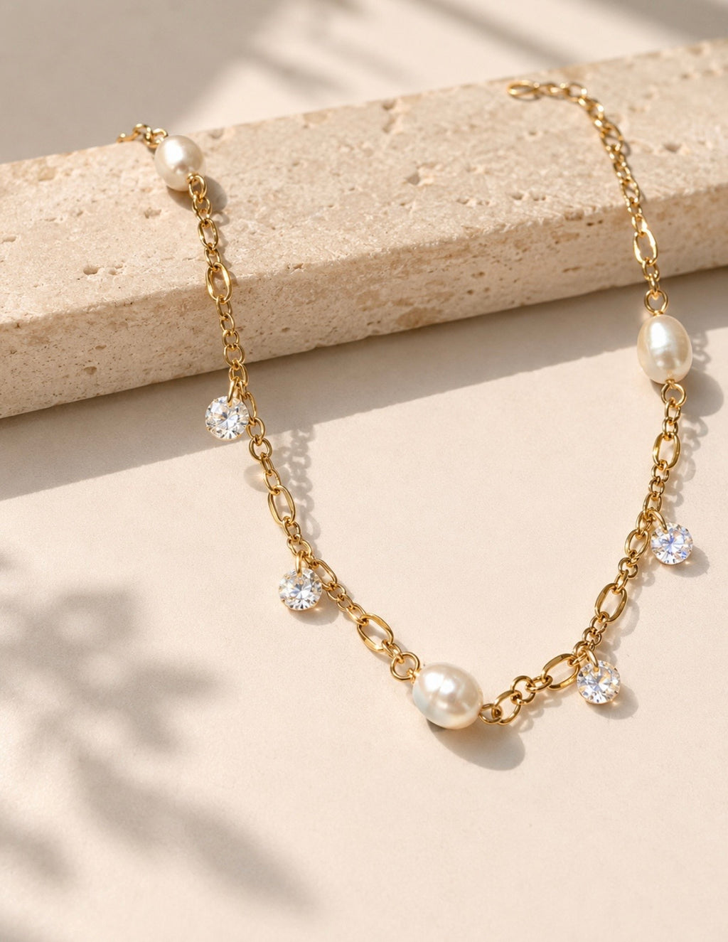Pearl Society Gold Anklet