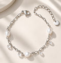 Pearl Society Silver Anklet