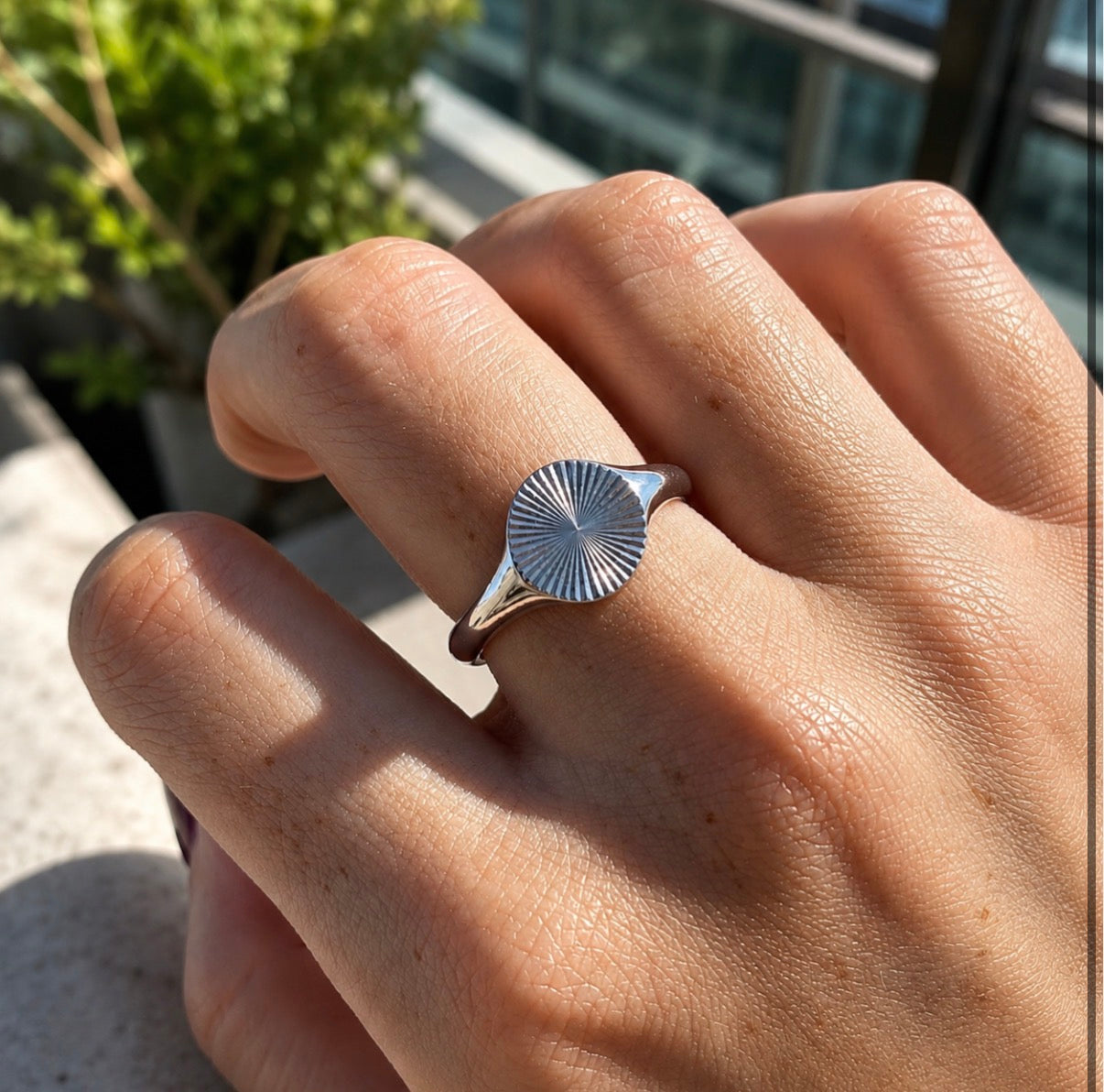Riven Ring Silver