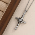 Silver Solace Cross Necklace