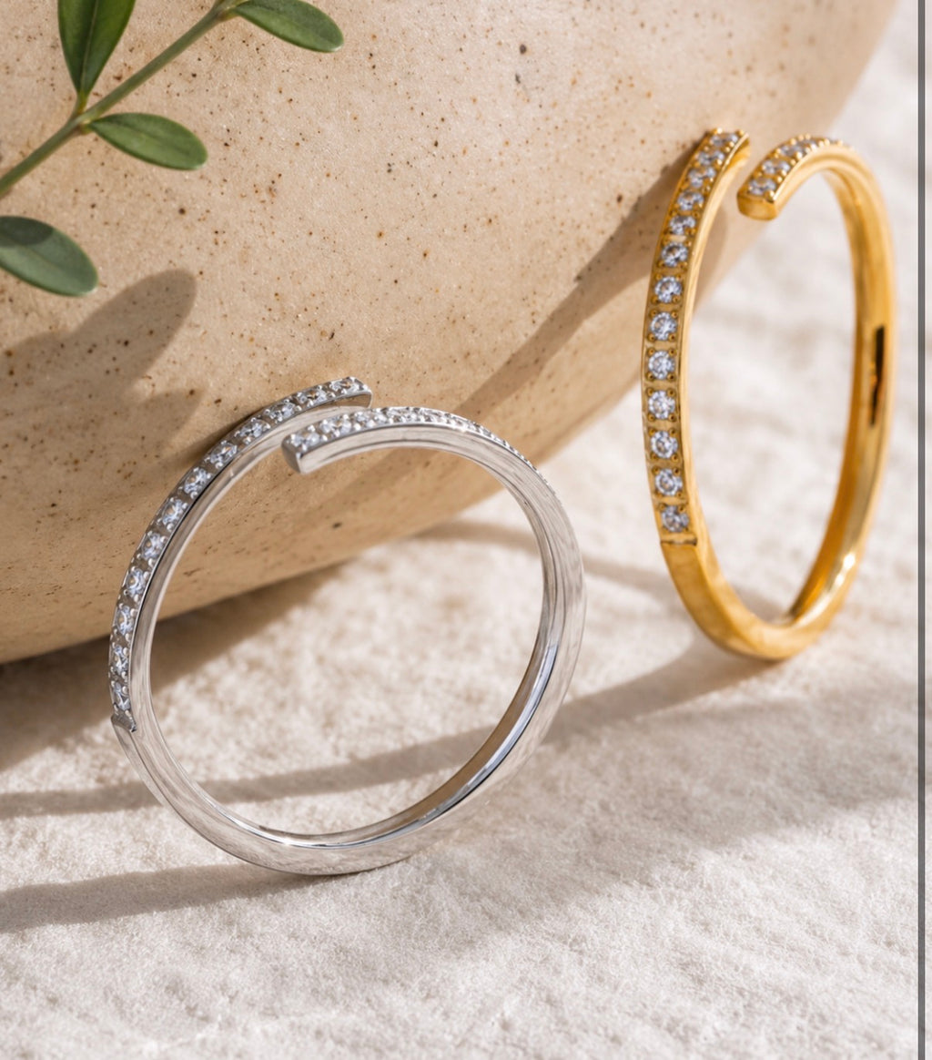 Starlight Duo Ring Silver