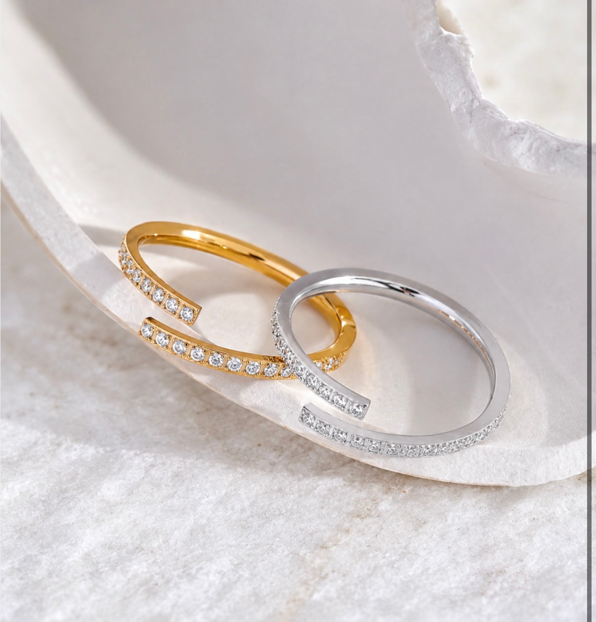 Starlight Duo Ring Gold