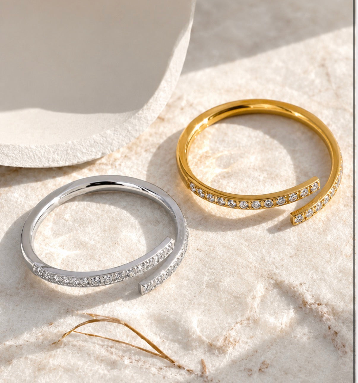 Starlight Duo Ring Gold