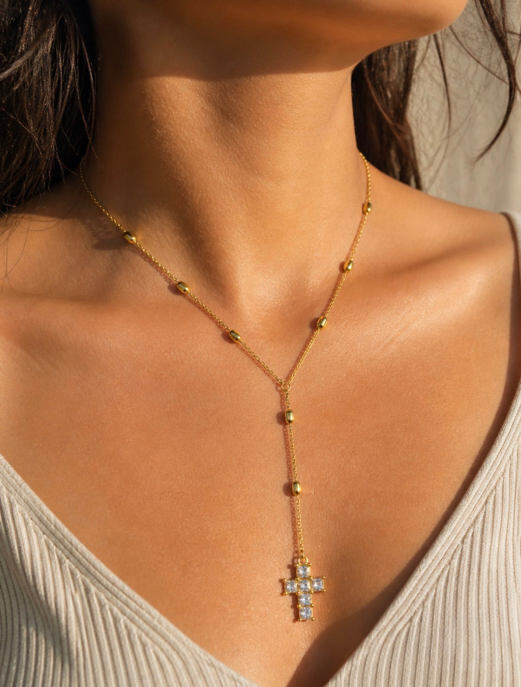Starluxe Cross Necklace
