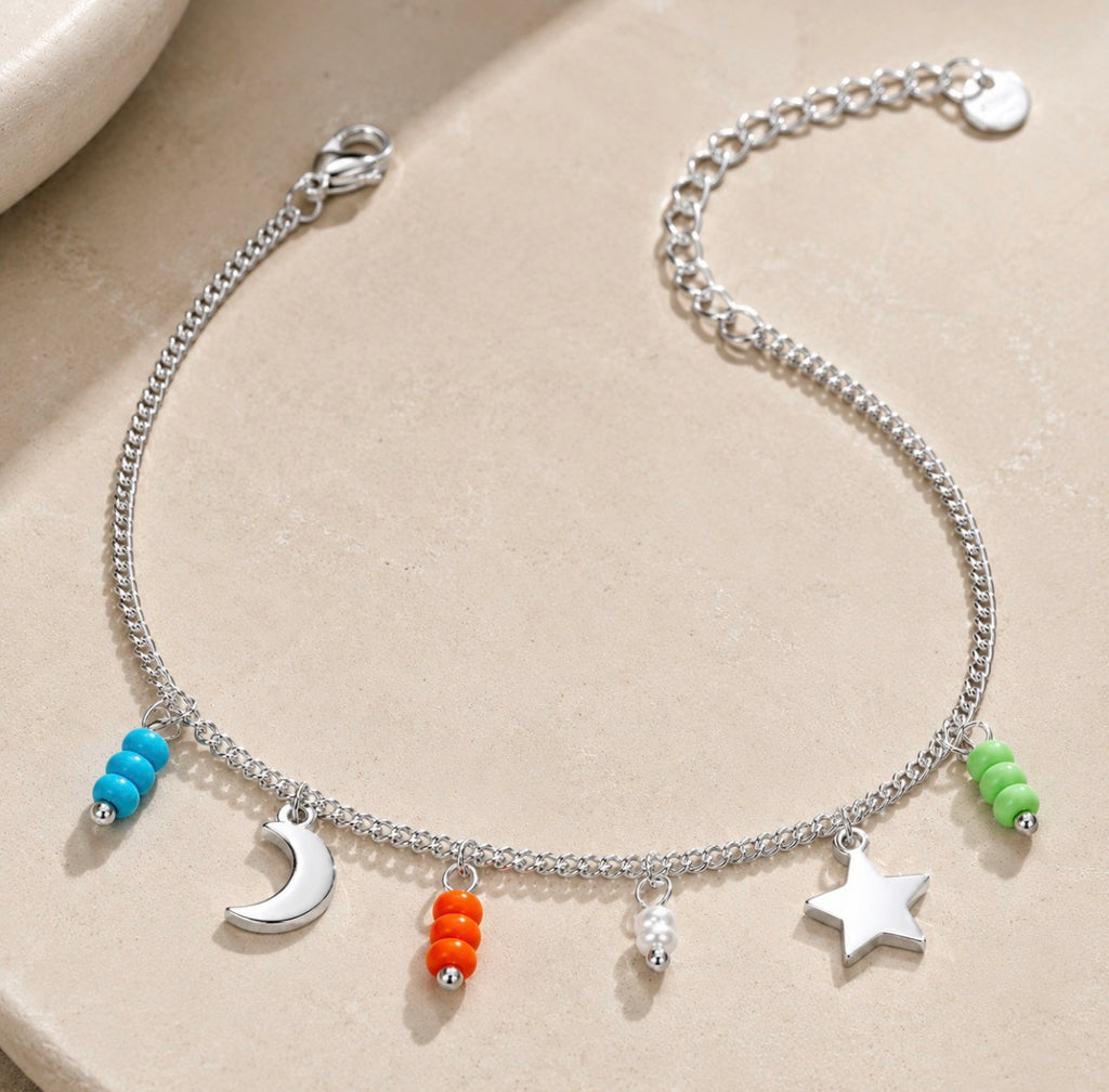 Sun Chaser Silver Anklet