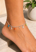 Sun Chaser Silver Anklet