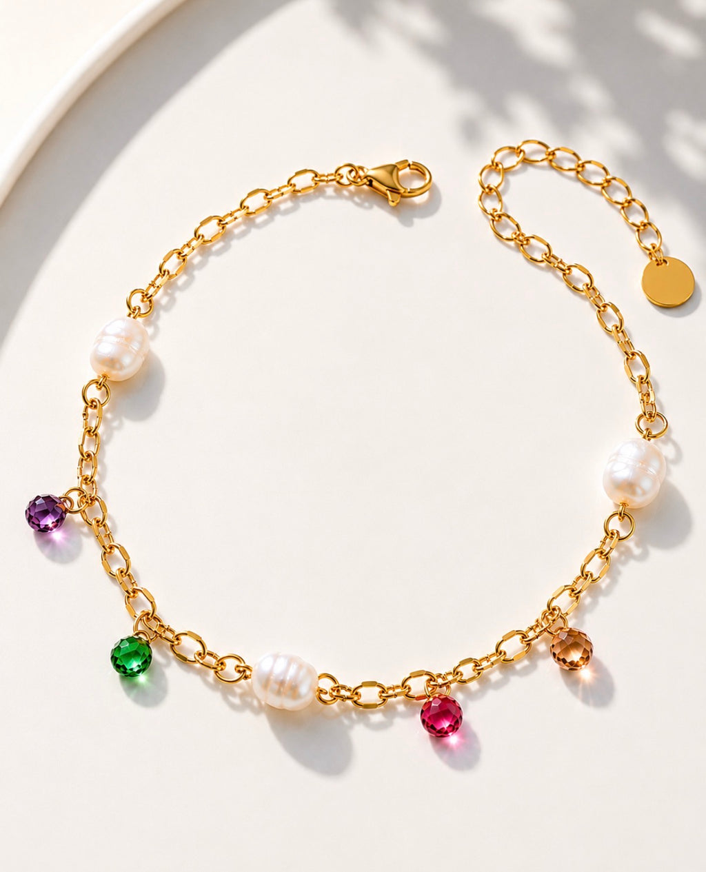 Treasure Tide Gold Anklet