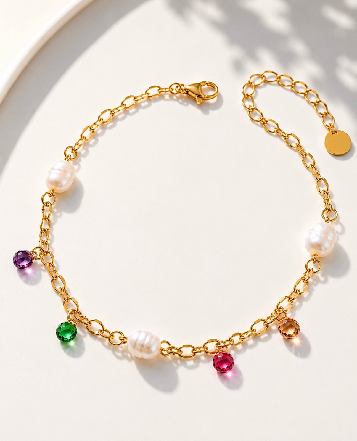 Treasure Tide Gold Anklet