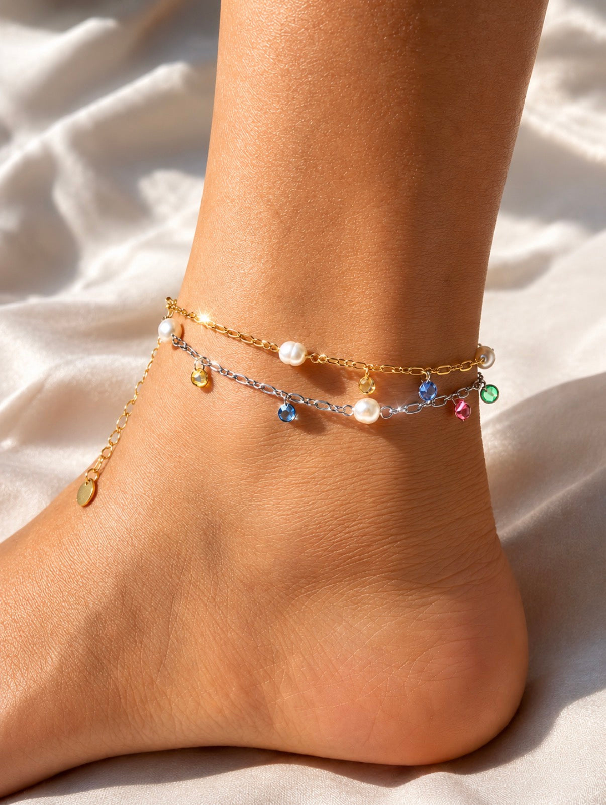 Treasure Tide Silver Anklet