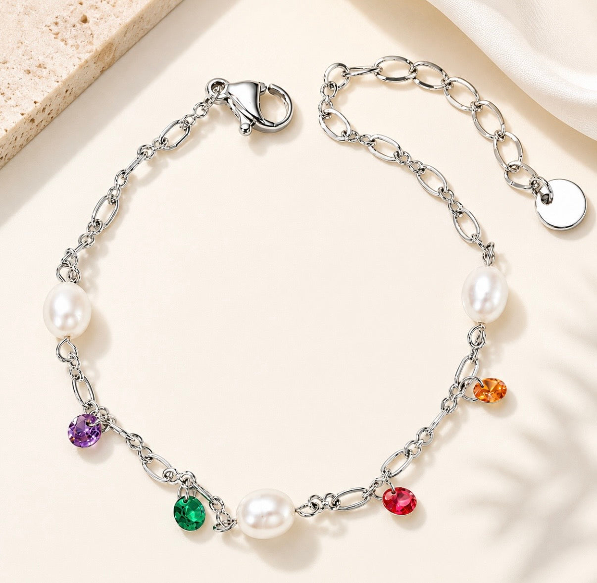 Treasure Tide Silver Anklet